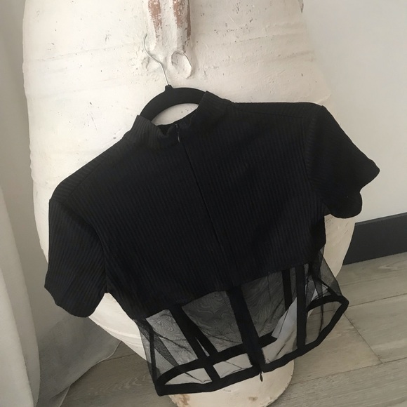 Mistress Rocks bustier mesh panel top so SEXY NWT - Picture 5 of 17